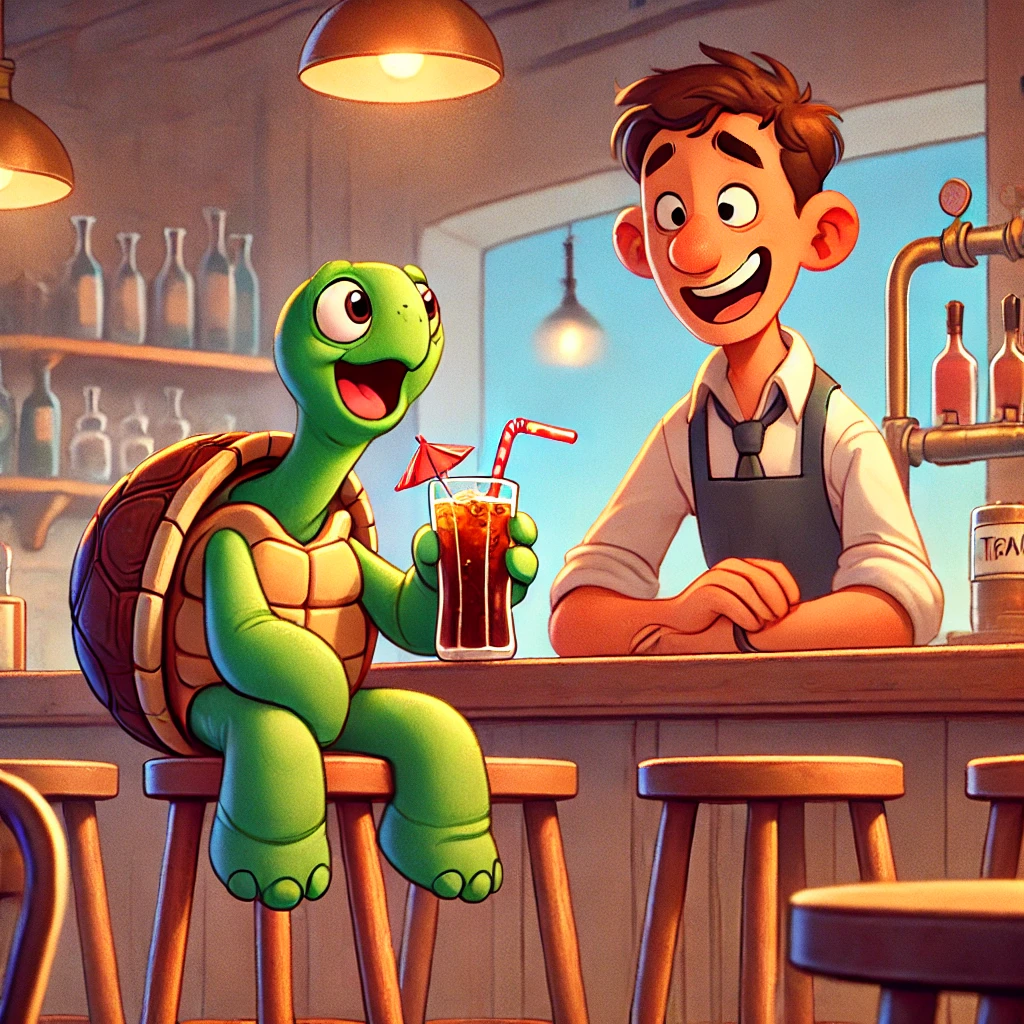 De dorstige schildpad